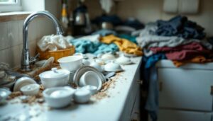 Cosa svela la psicologia quando qualcuno accumula piatti sporchi o vestiti da lavare?