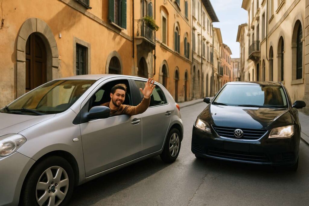 Salutare le auto per ringraziare attraversando: la psicologia spiega perché è tipico di certe personalità